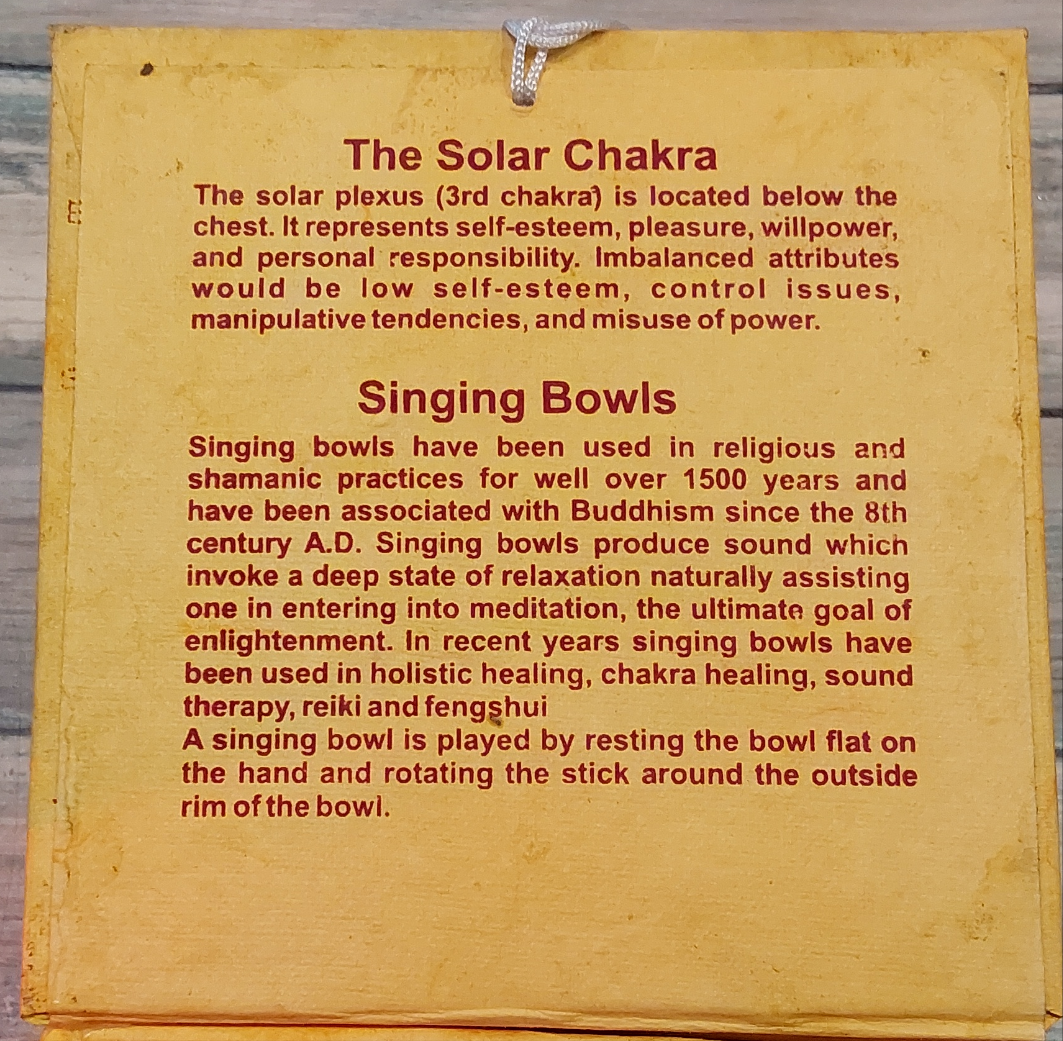 Solar Plexus Chakra Singing Bowl