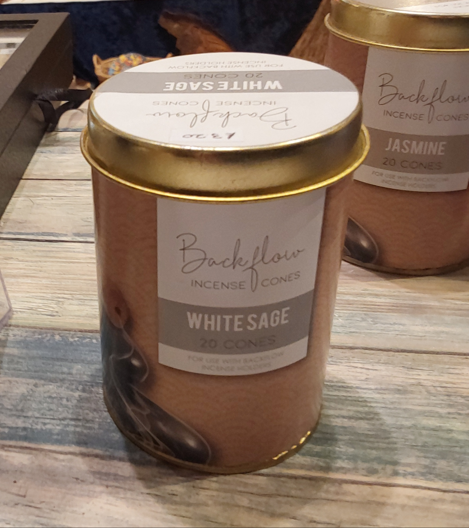 White Sage Backflow Incense Cones