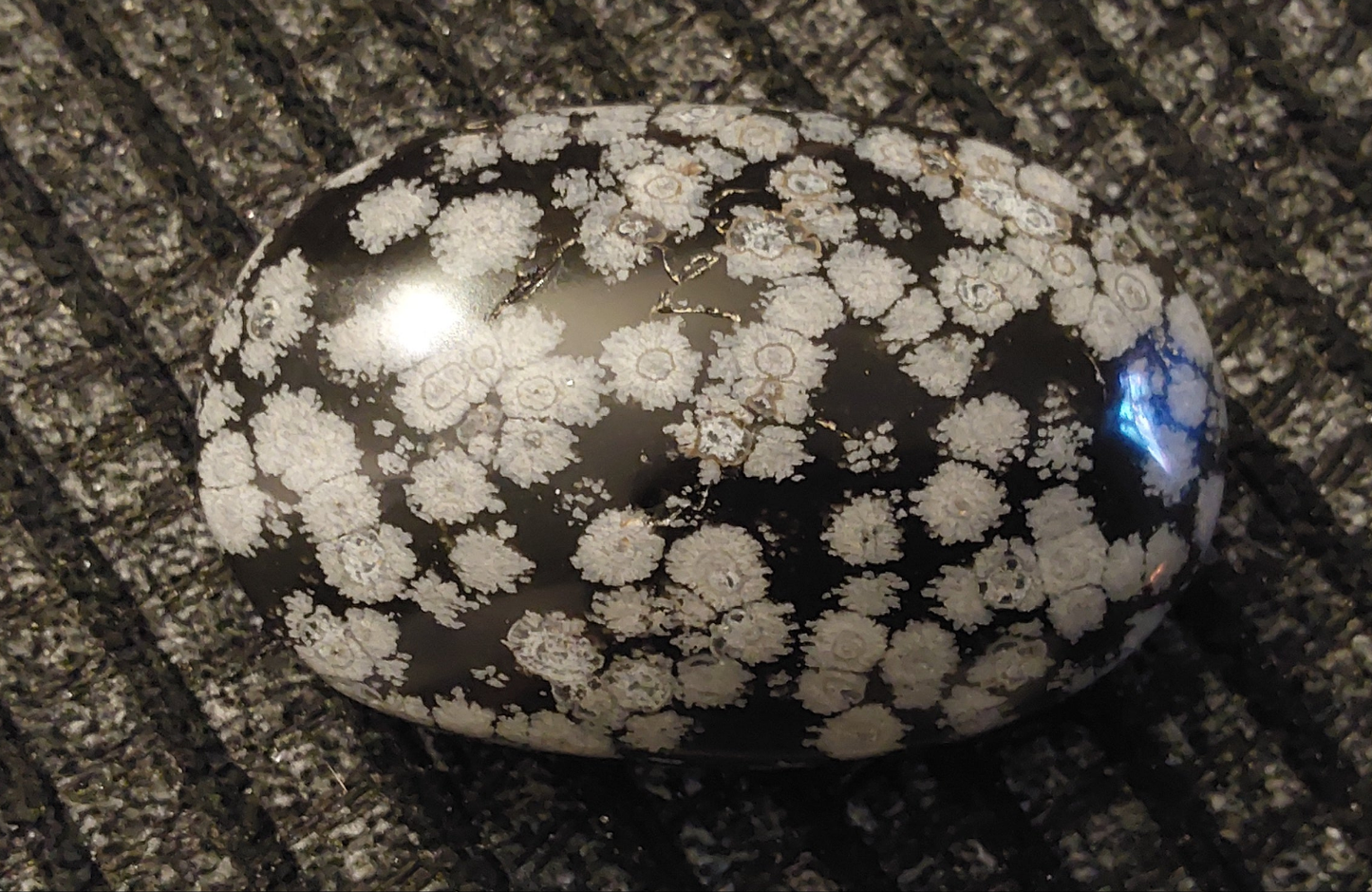 Palmstone - Snowflake Obsidian