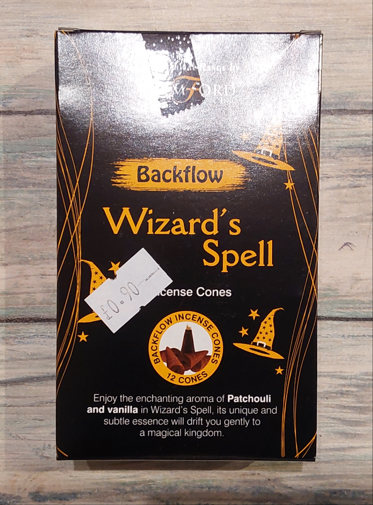 Wizard's Spell Backflow Stamford Incense Cones