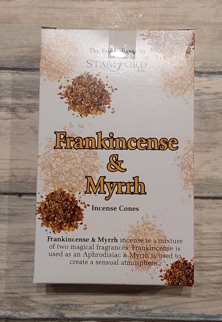 Frankincense and Myrrh Stamford Incense Cones