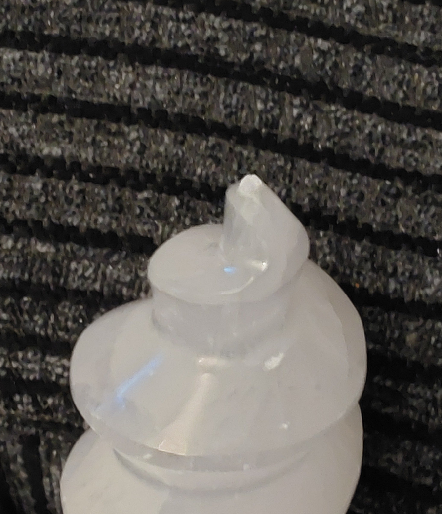 Selenite Unicorn Horn