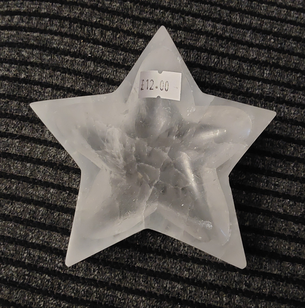 Selenite Star Dish