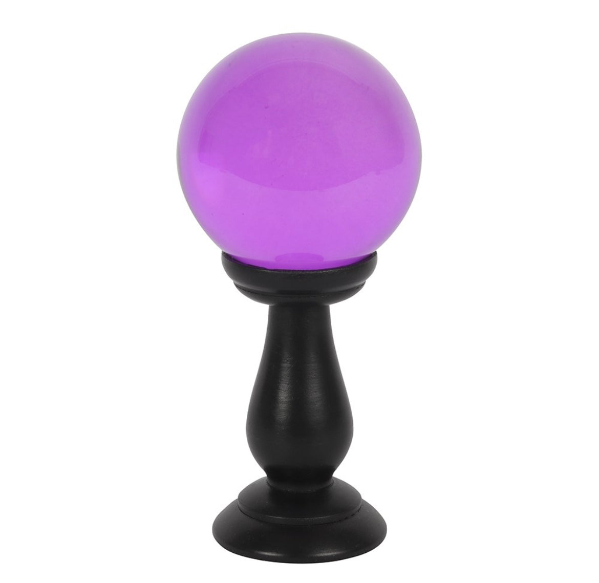 Small Purple Crystal Ball on Stand