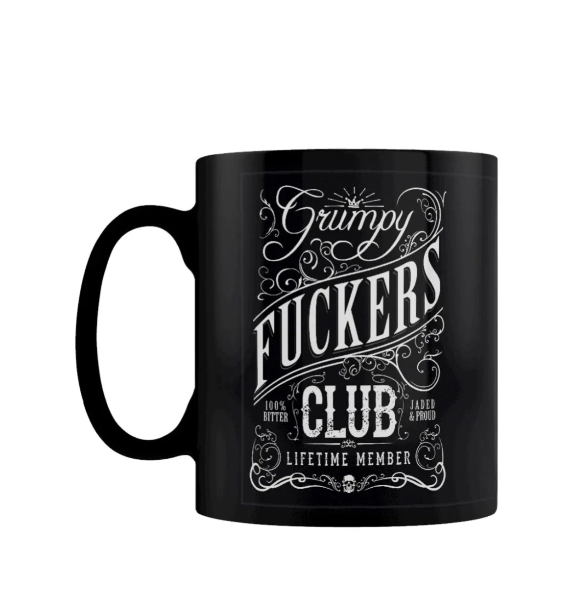 Grumpy Fuckers Club Life Time Member Mug - Black