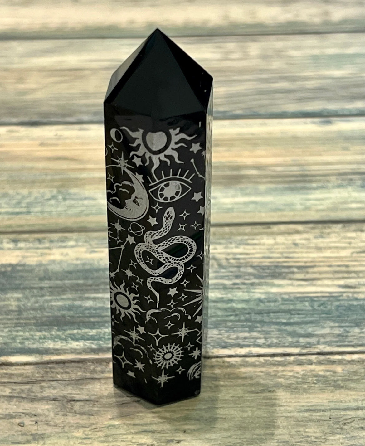 Mystical obsidian point