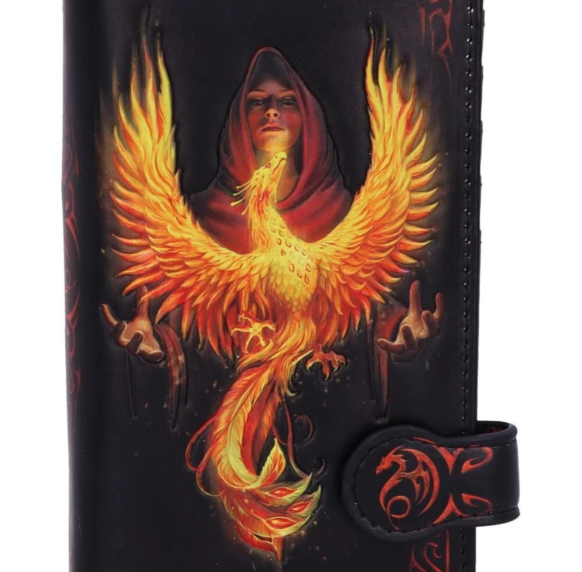 Phoenix Rising Embossed Purse 18.5cm
