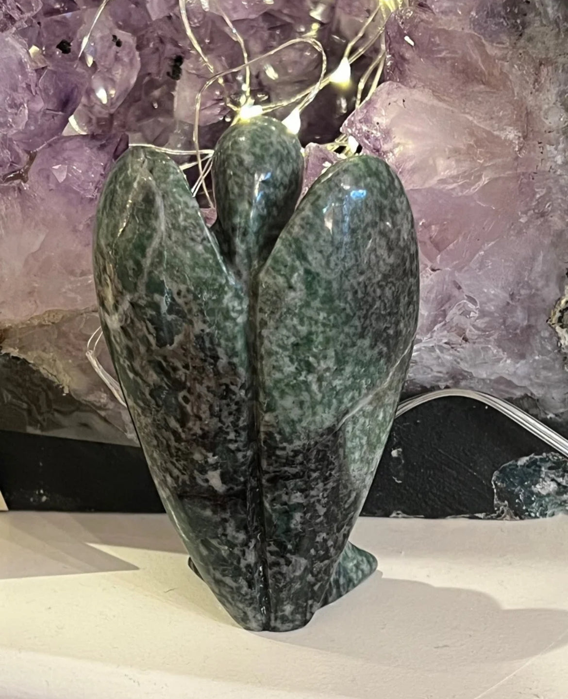 Snake Dragon Jasper Angel approx 11cm