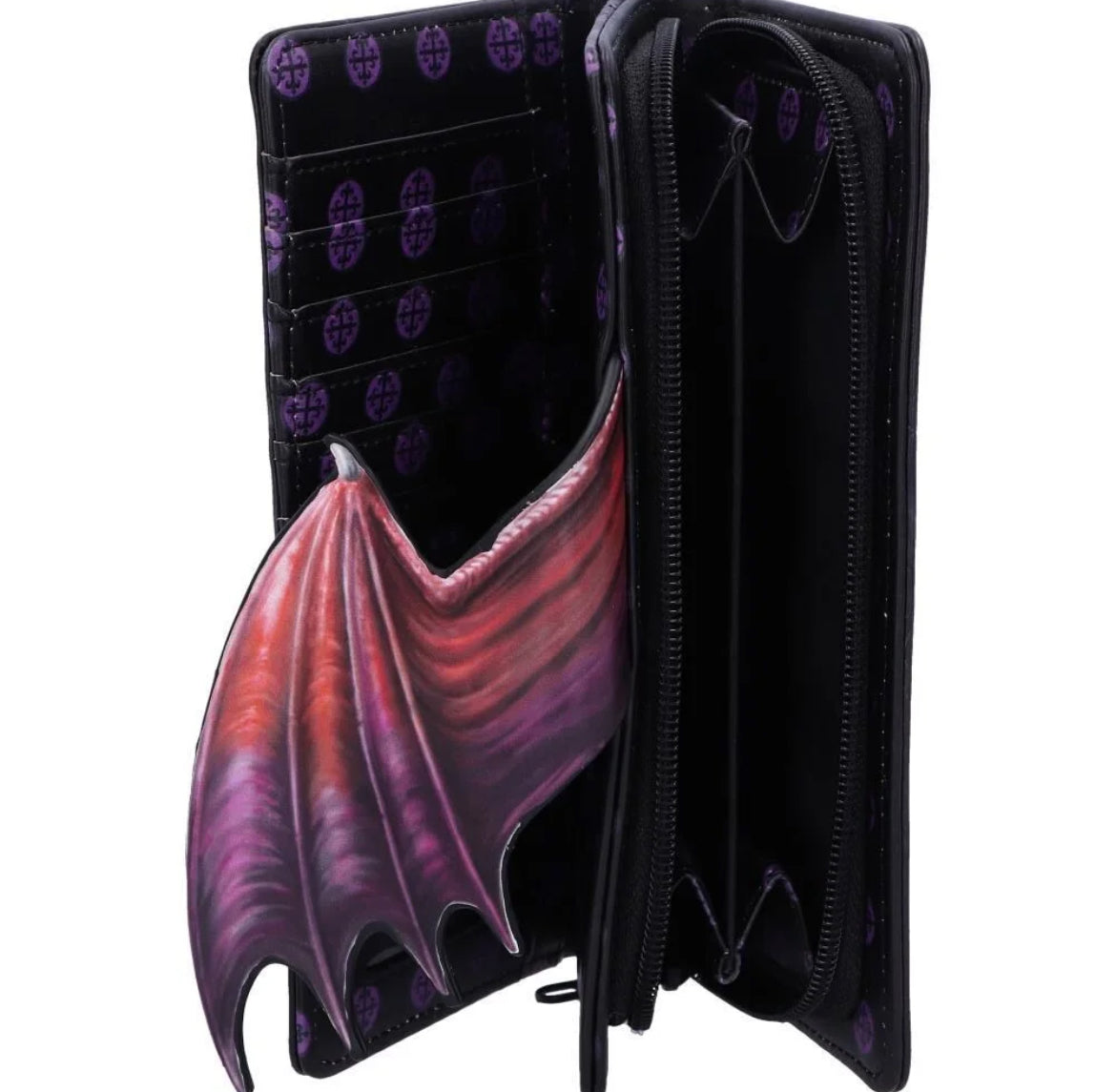 Take flight embossed dragon purse 18.5cm