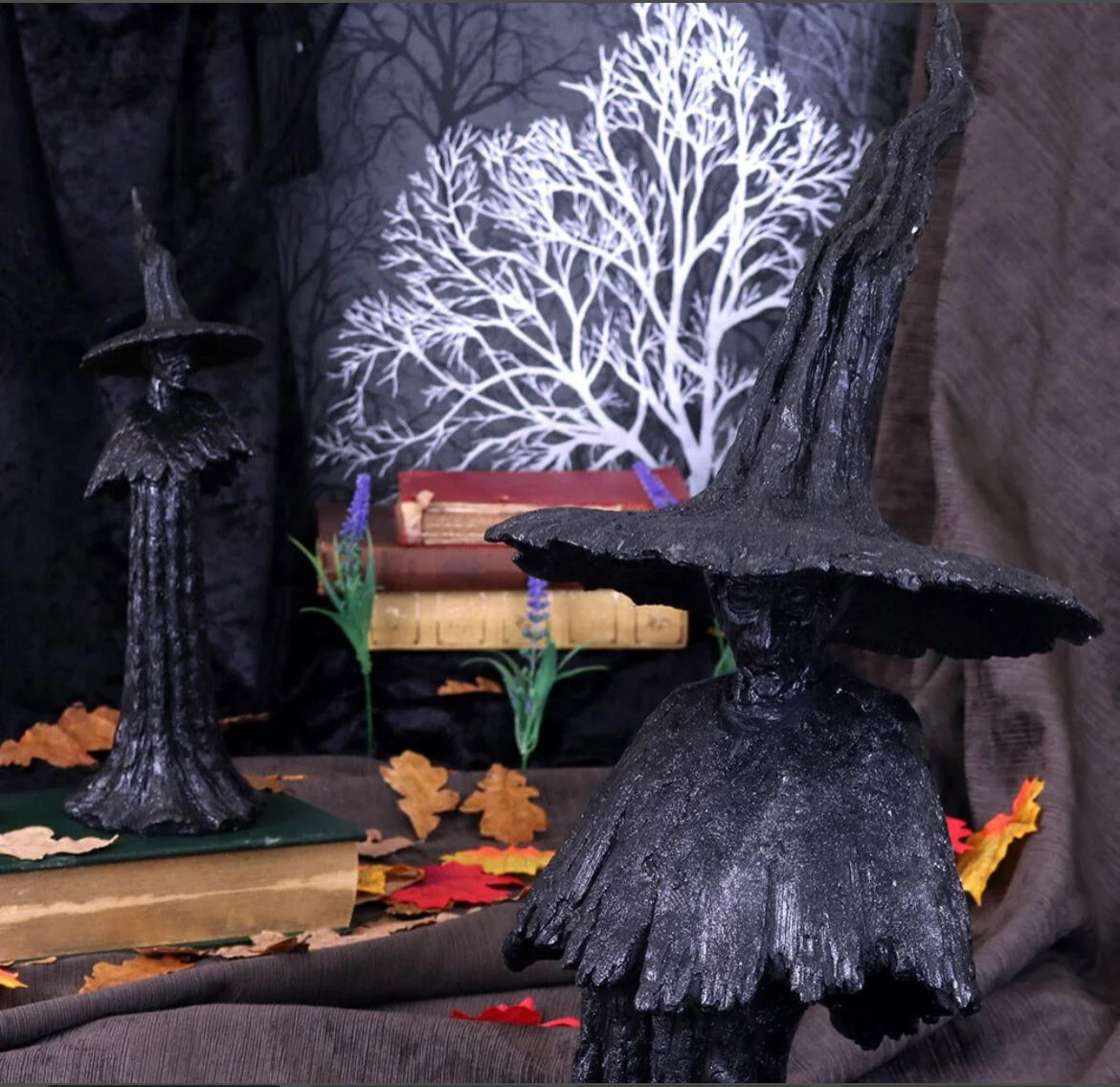 Talyse Black Glittered Forest Witch small 30cm