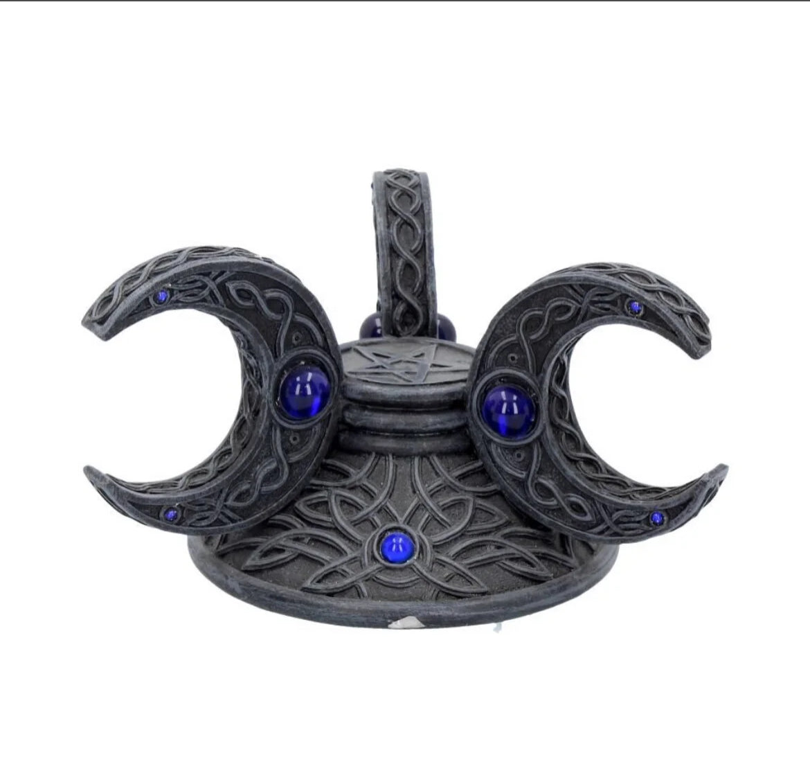 Triple Moon Crystal Ball Holder 10cm