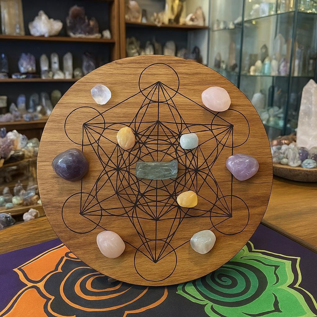 Wooden Crystal Grid Board