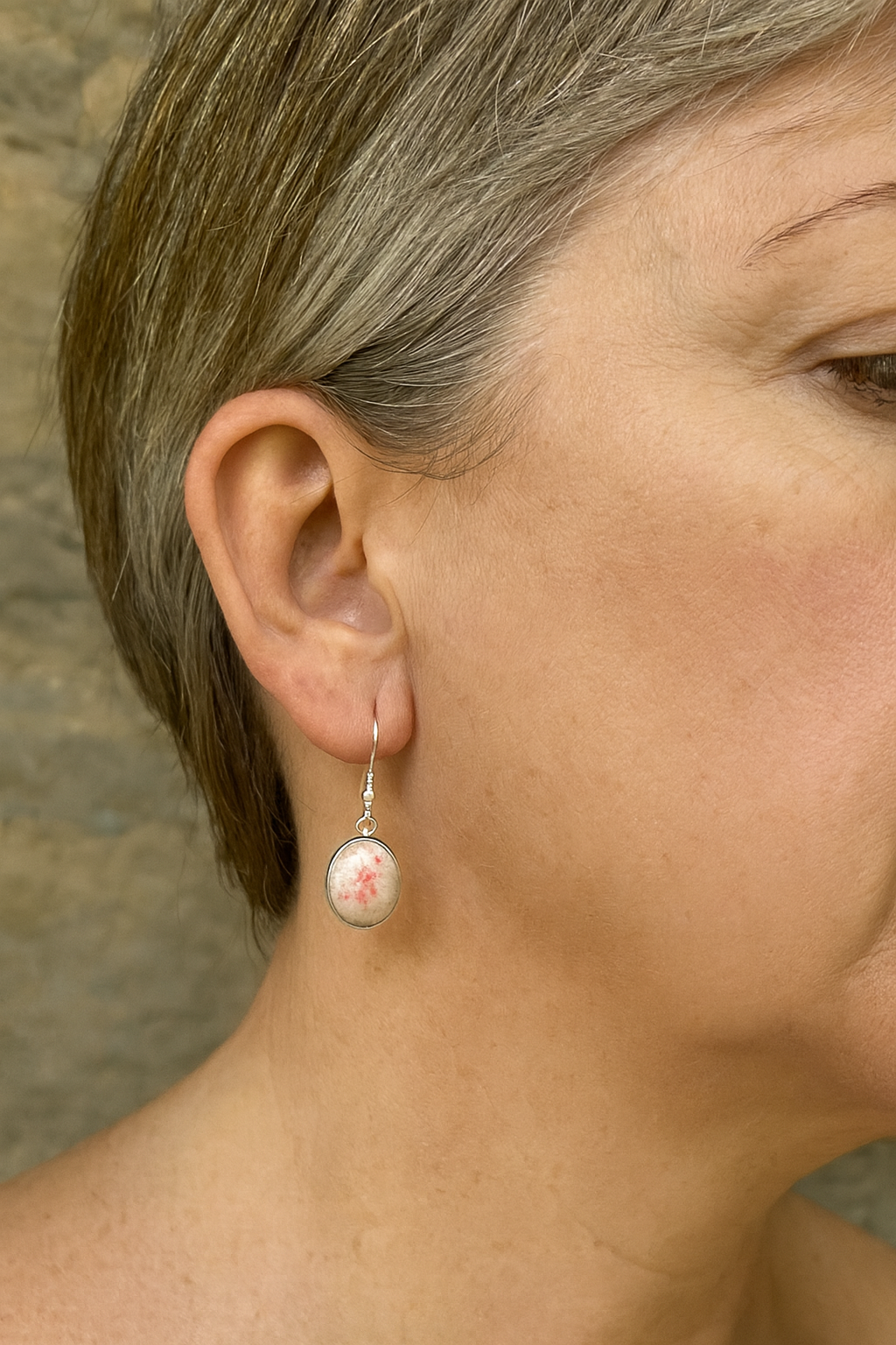 Cinnabite Gemstone Drop Earrings