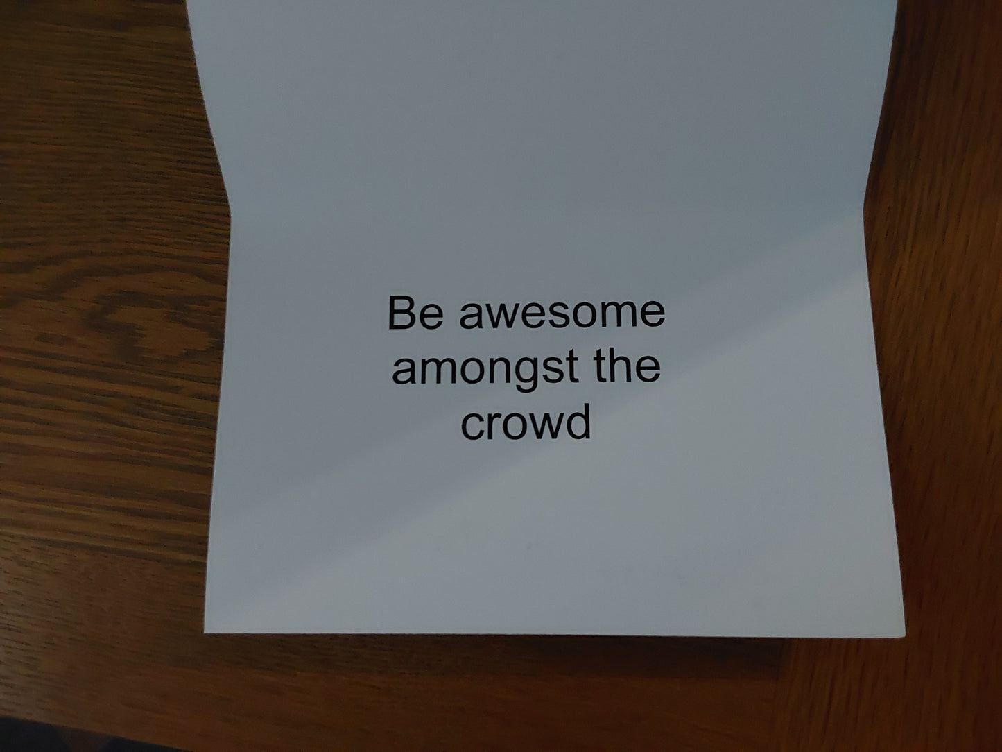 Be awesome