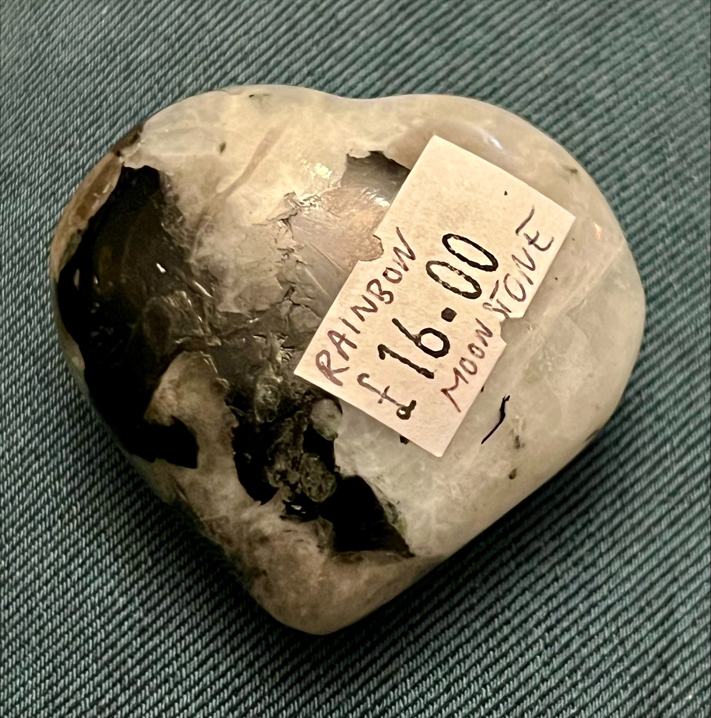 Heart - Rainbow Moonstone