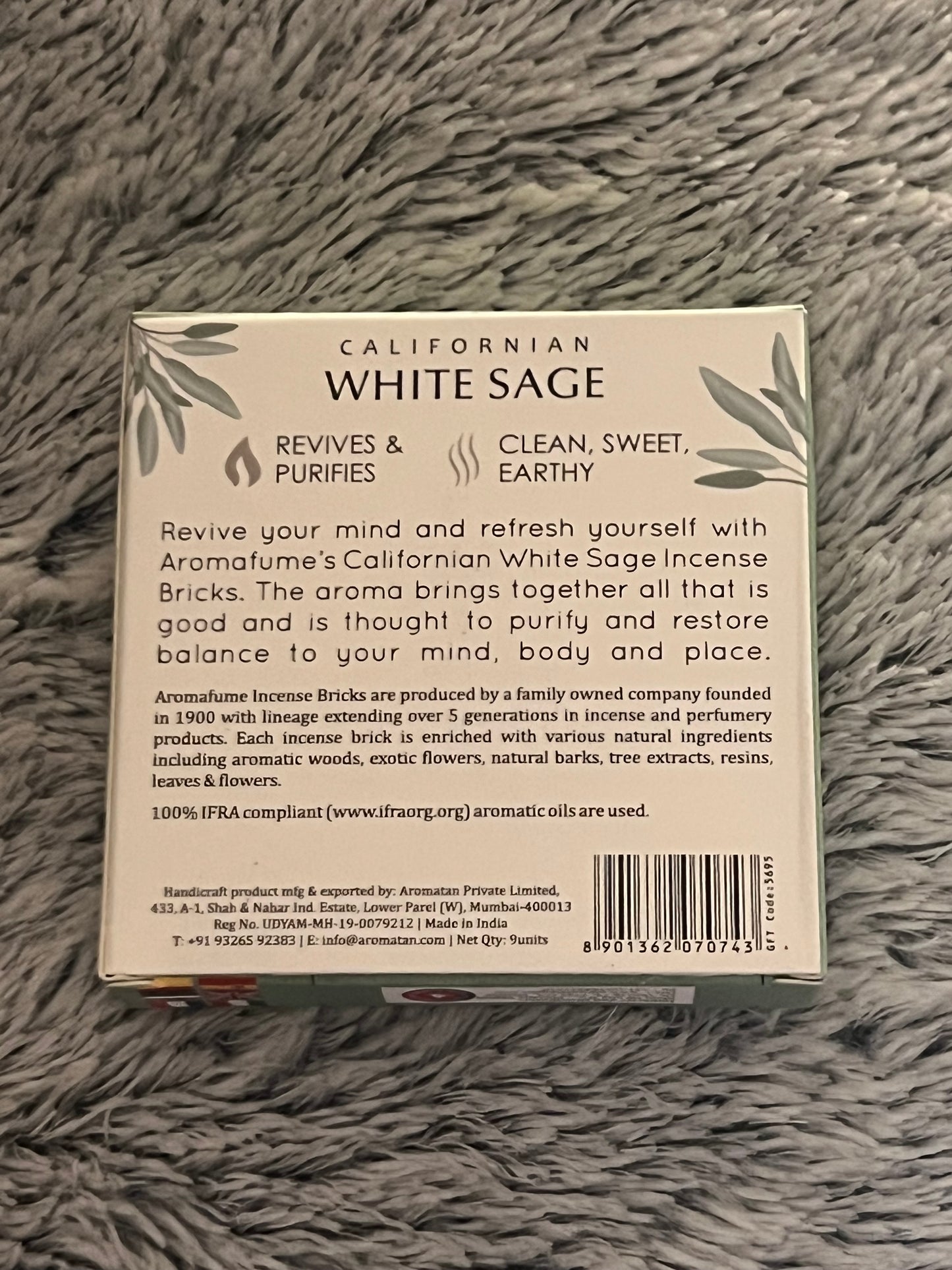 Californian White Sage Incense Bricks