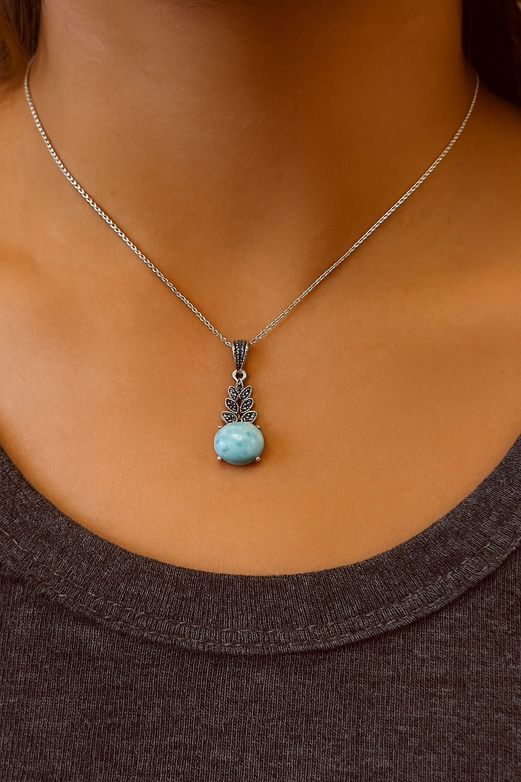 Larimar Pendant