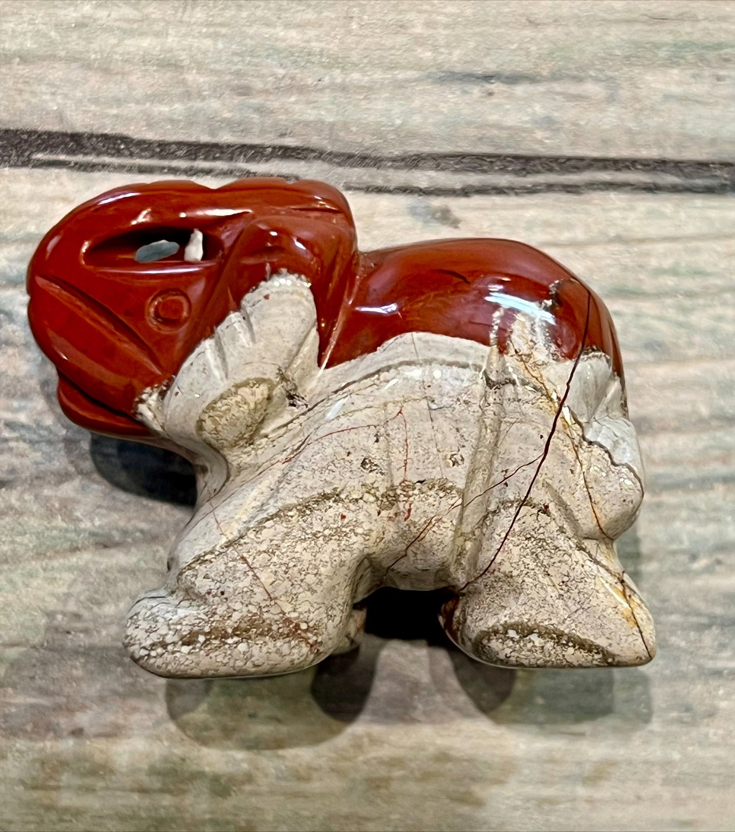 Red Agate Elephant