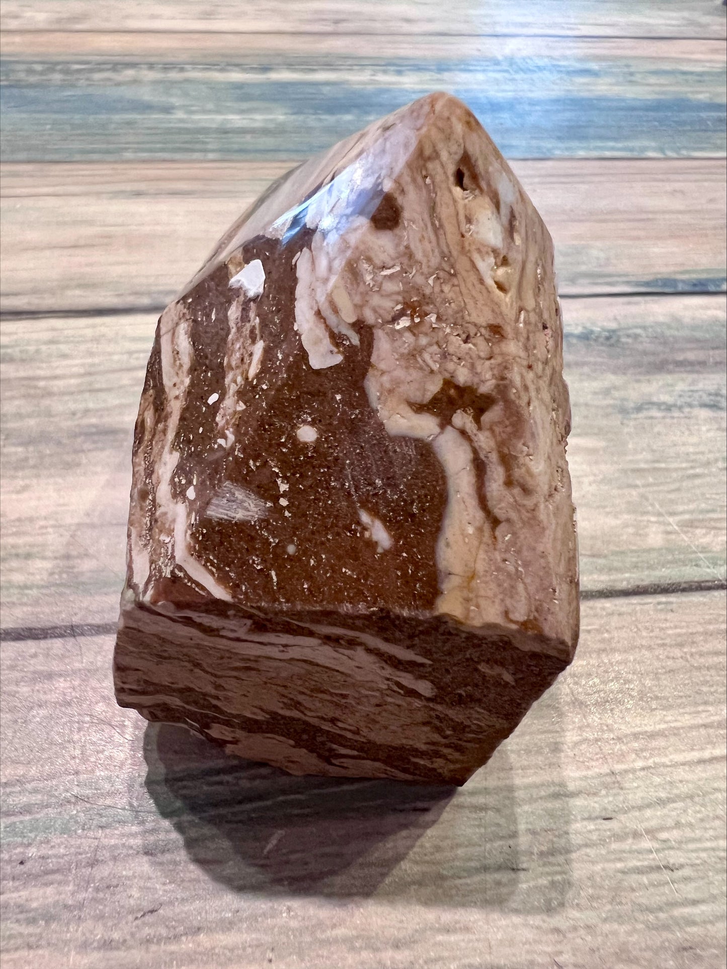 Zebra Jasper Cut Base Point