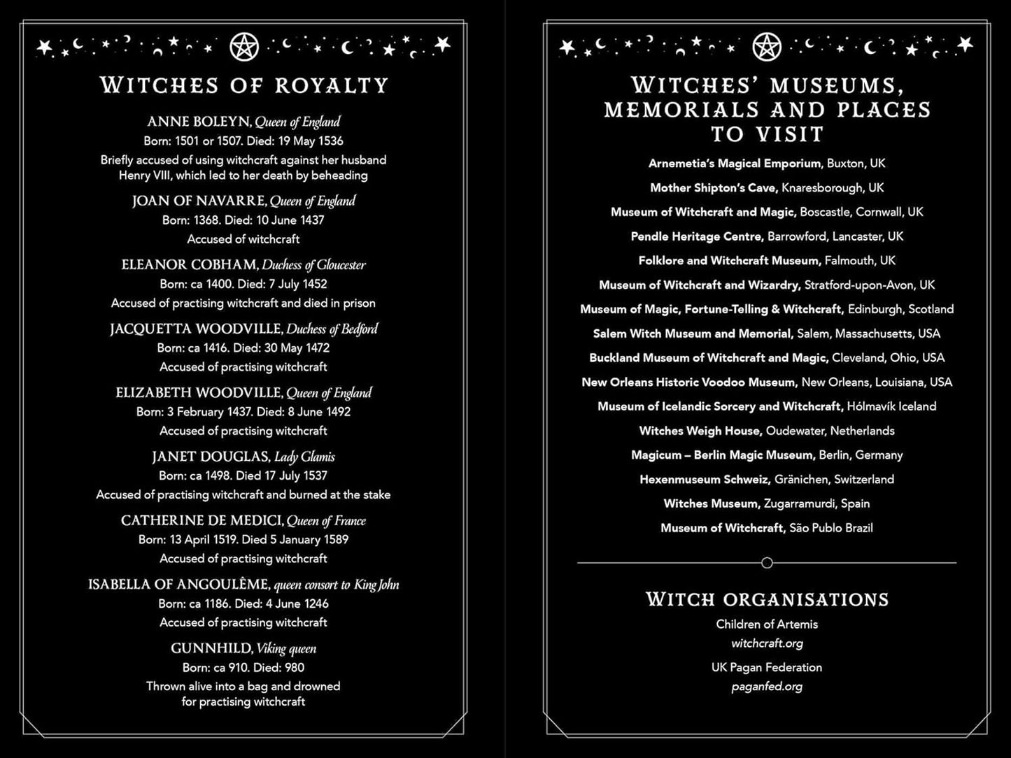 Witch's Diary (northern hemisphere)