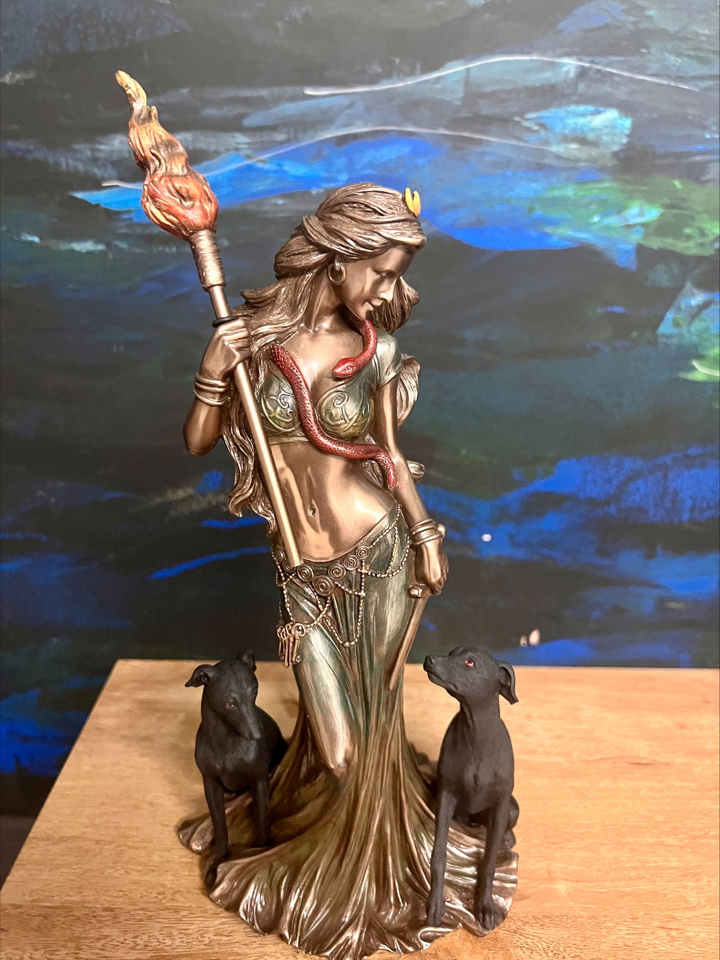 Hecate Moon Goddess statue 34cm