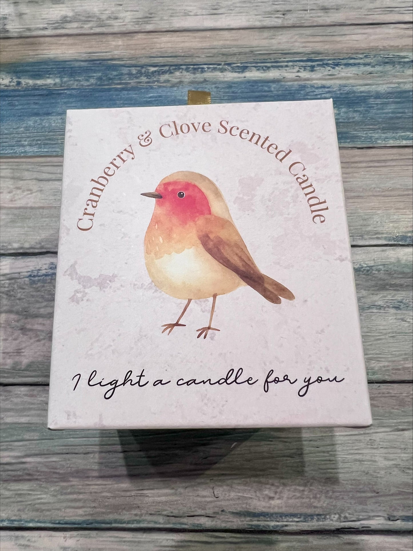 Robin Remembrance Cranberry and Clove Candle