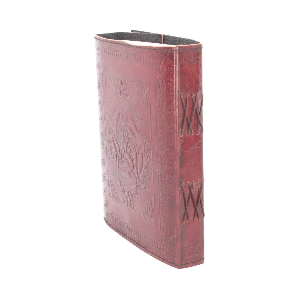 Pentagram Leather Journal with lock 15 21cm