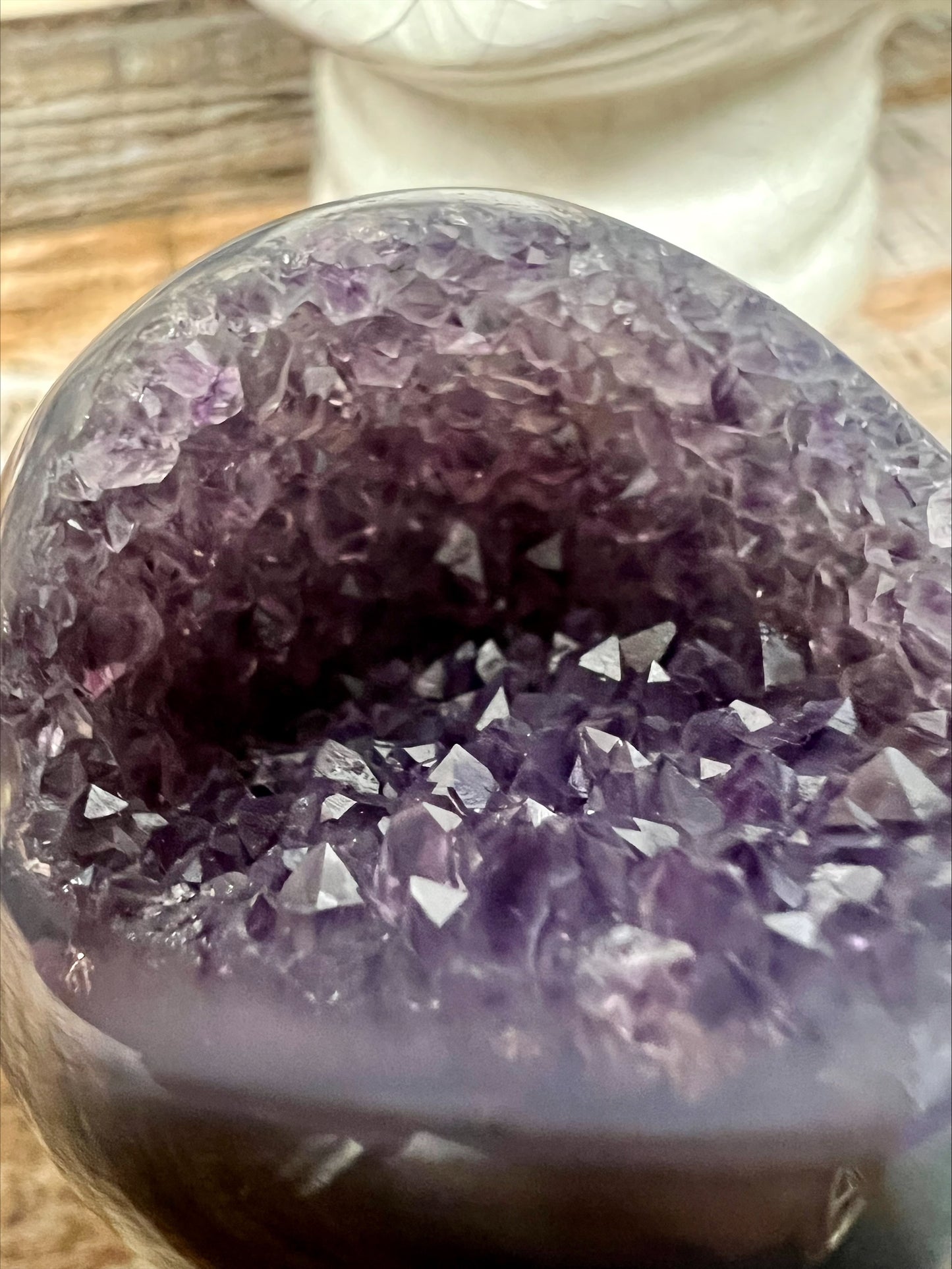 Mushroom - Amethyst with druzy