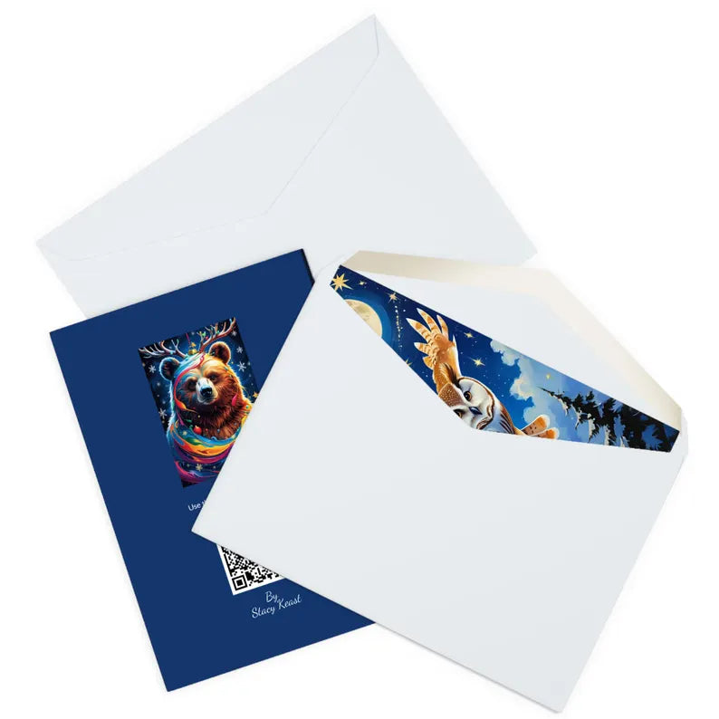 Christmas Greeting Card - Whimsical Owl