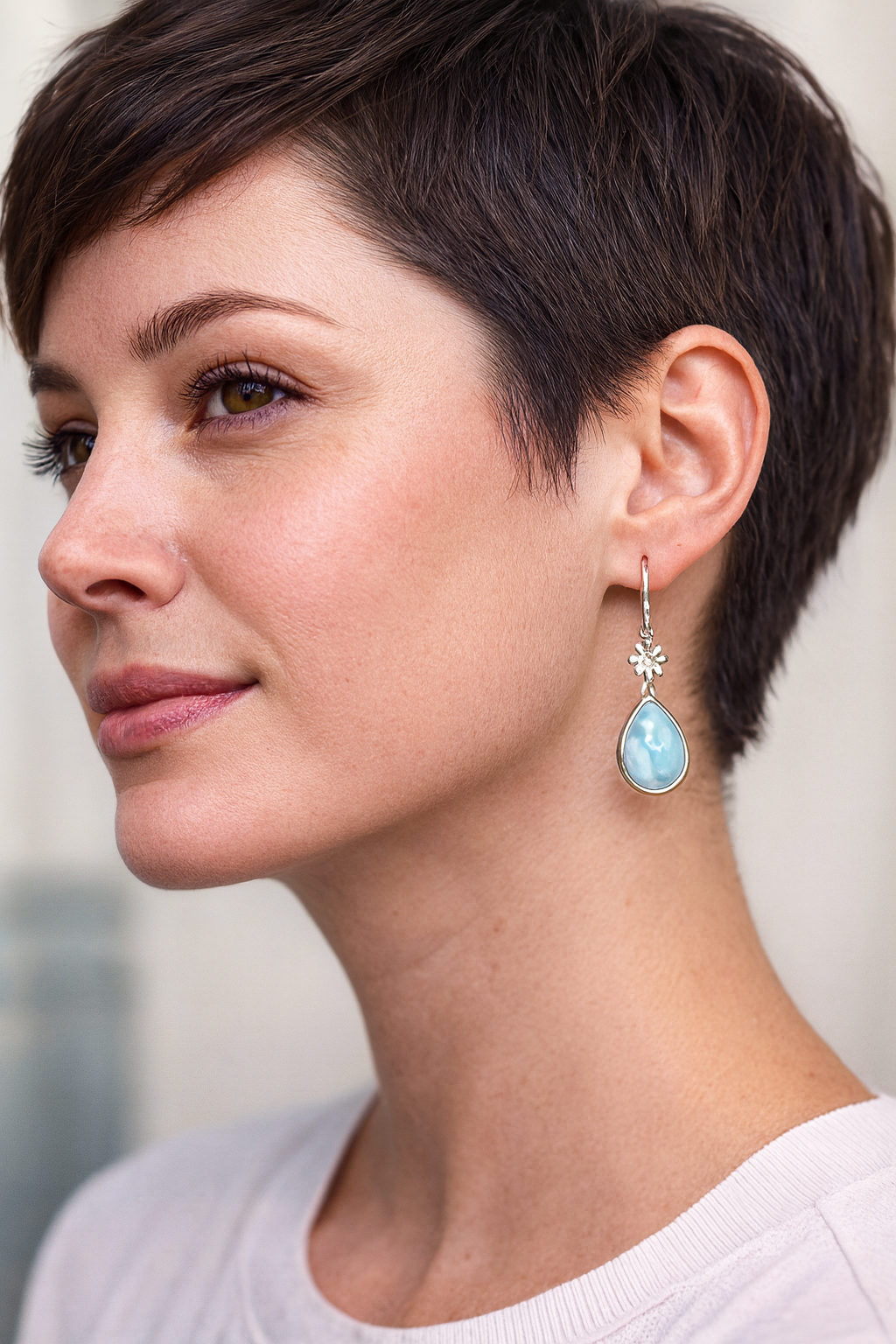 Larimar Drop Earrings