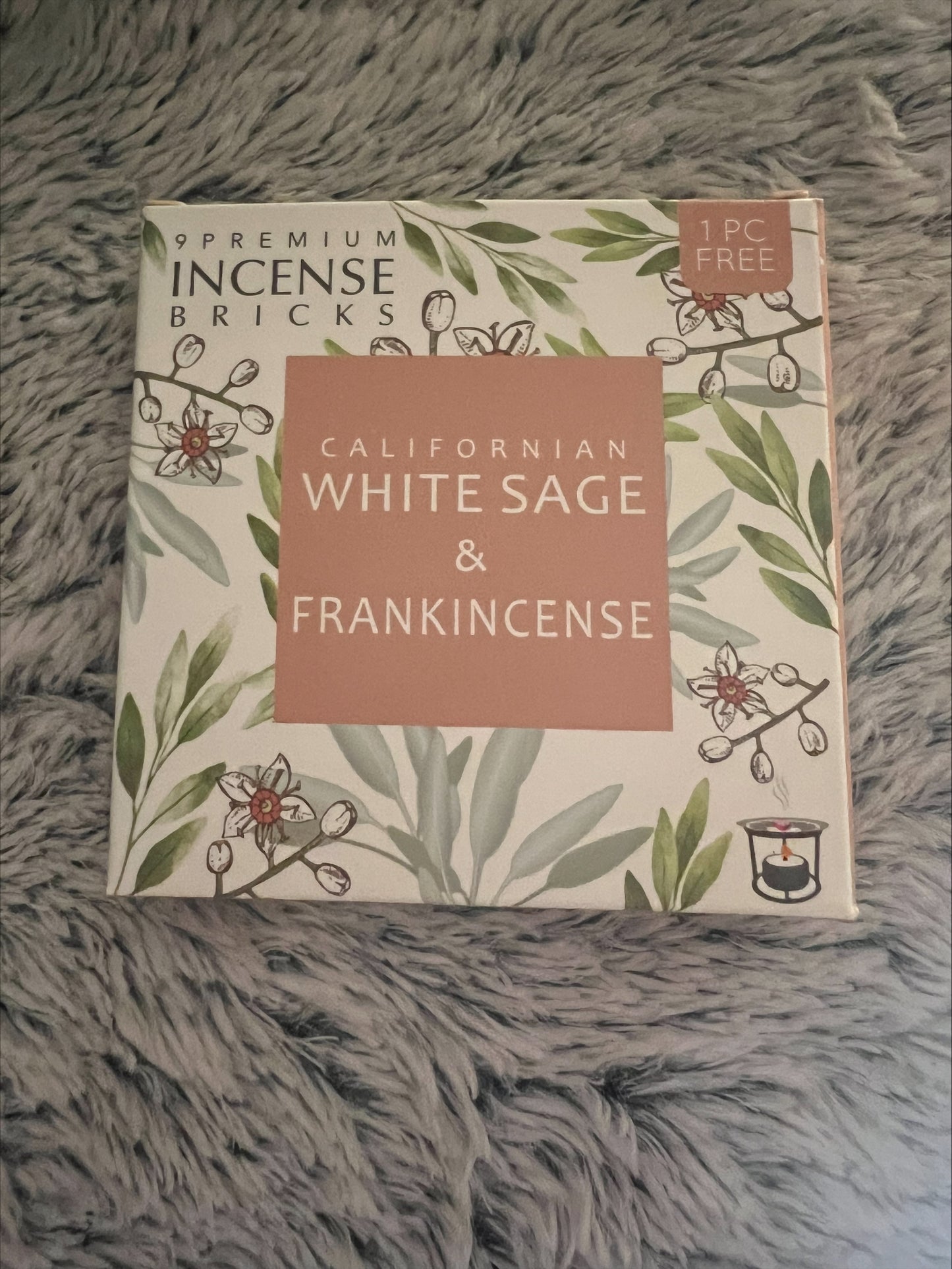 Californian White Sage & Frankincense Incense Bricks