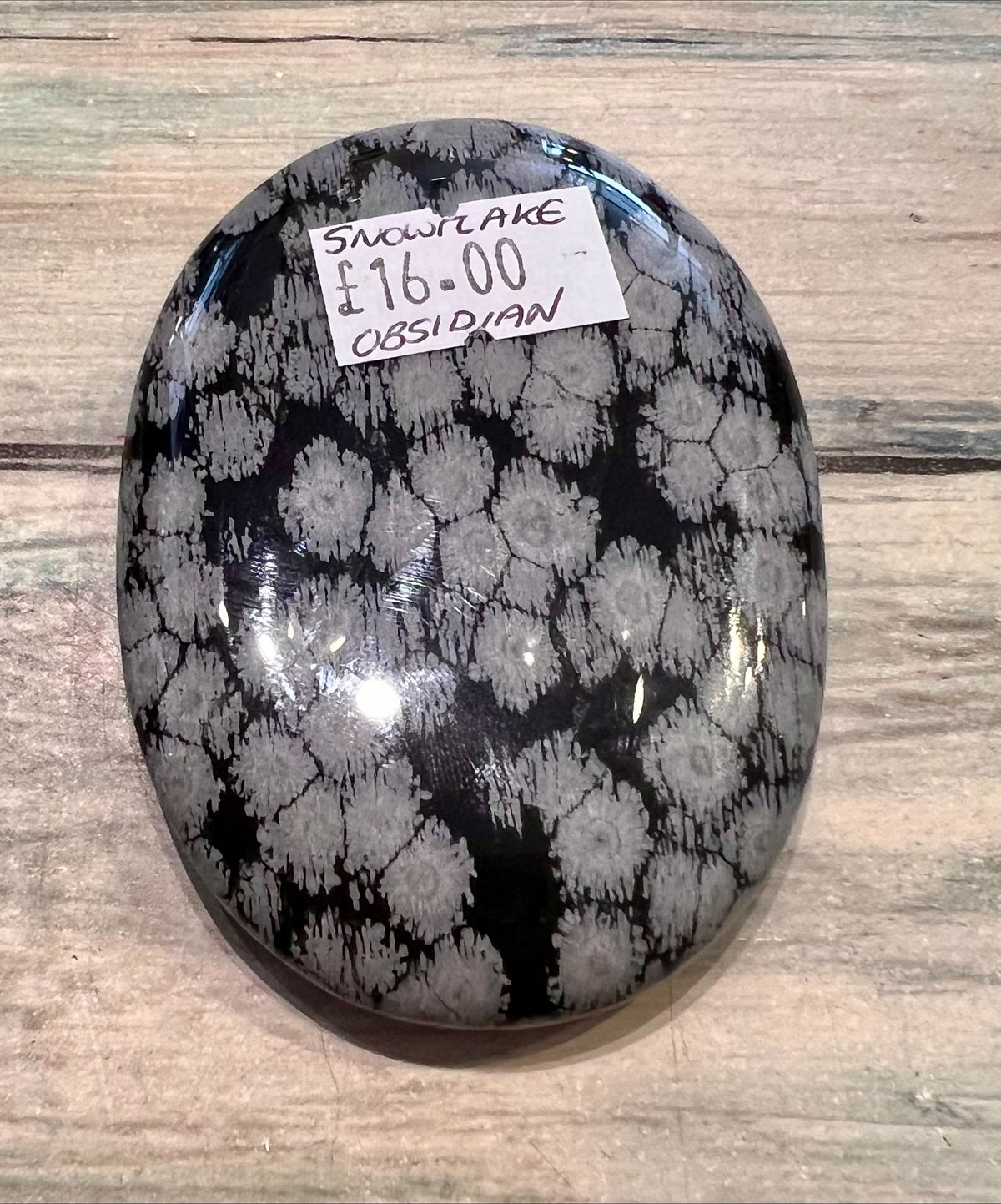 Palmstone - Obsidian Snowflake