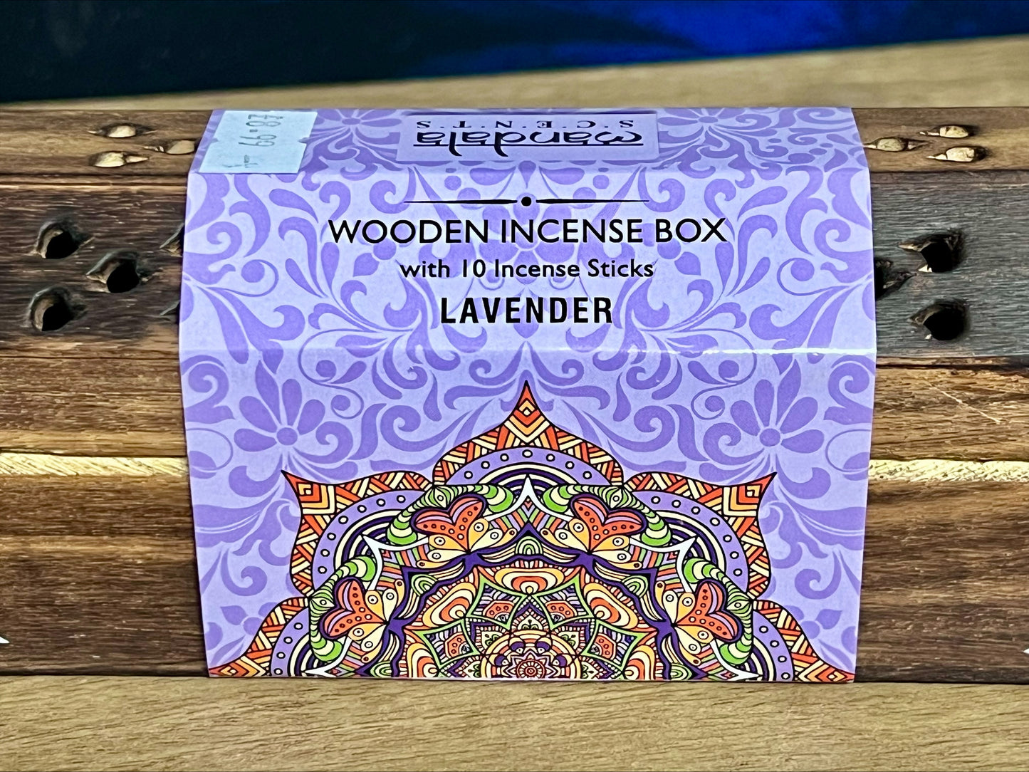 Wooden Incense Box- Lavender