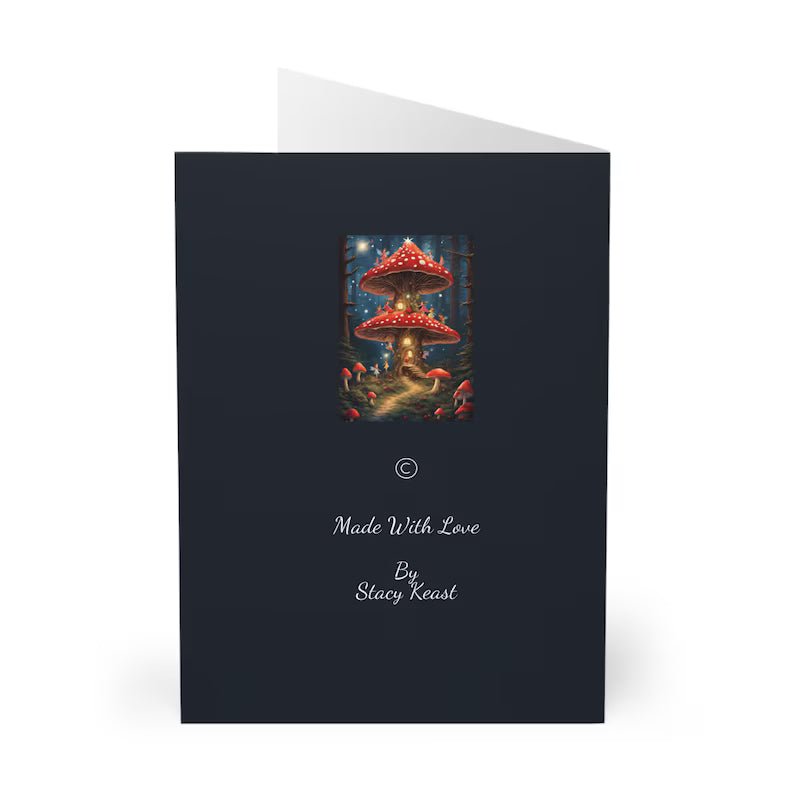 Christmas Greeting Card - Christmas Mushroom Forest