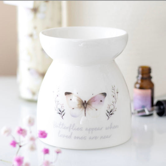 When Butterflies Appear - ceramic oil burner