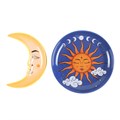 Sun and Moon Celestial Stacking Ceramic Trinket Dish