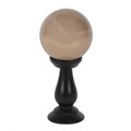 Small Grey Glass Crystal Ball With Stand