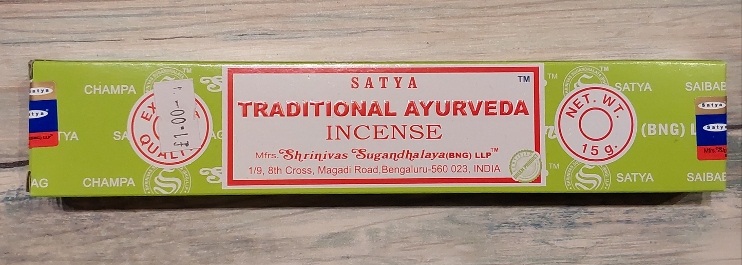 Traditional Ayurveda satya incense