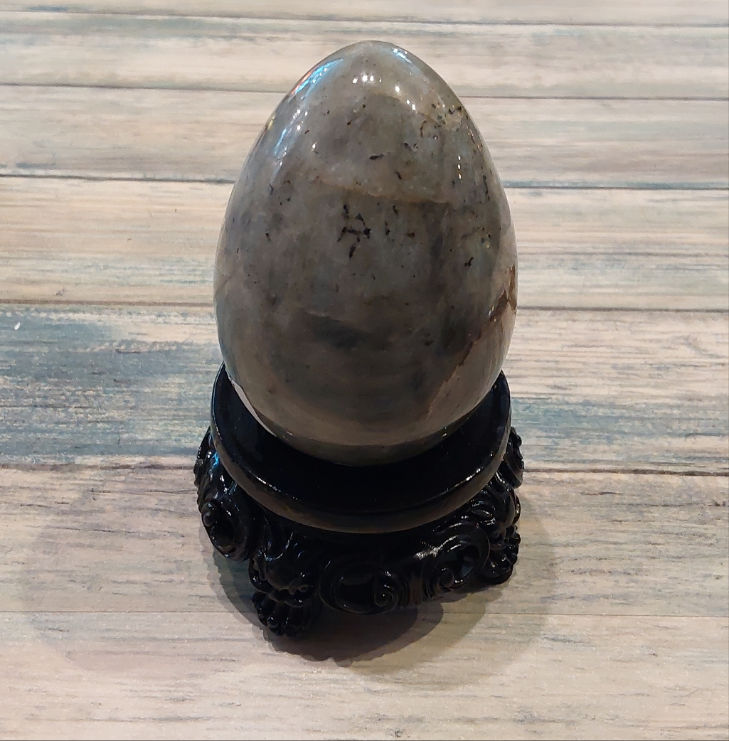 Labradorite Egg on stand