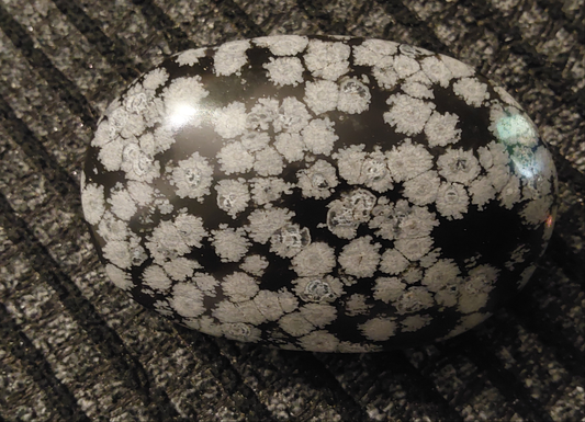Palmstone - Snowflake Obsidian