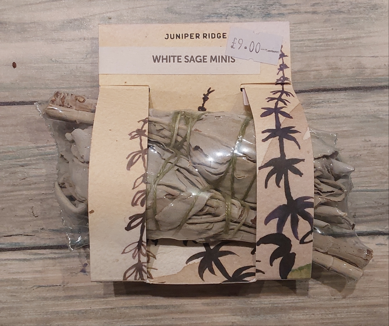 2 Mini White Sage Torches 12cm each