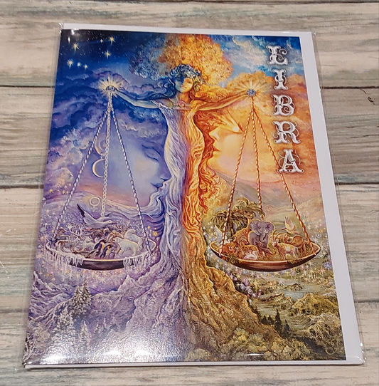 Libra Birthday Card