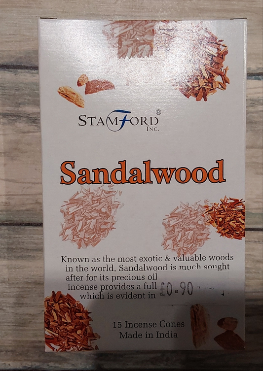 Sandalwood Stamford Incense Cones