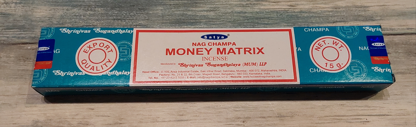 Money Matrix Nag Champa Incense Sticks