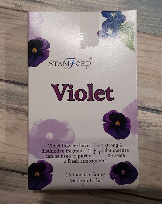 Violet Stamford Incense Cones