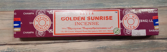 Golden Sunrise Satya Incense