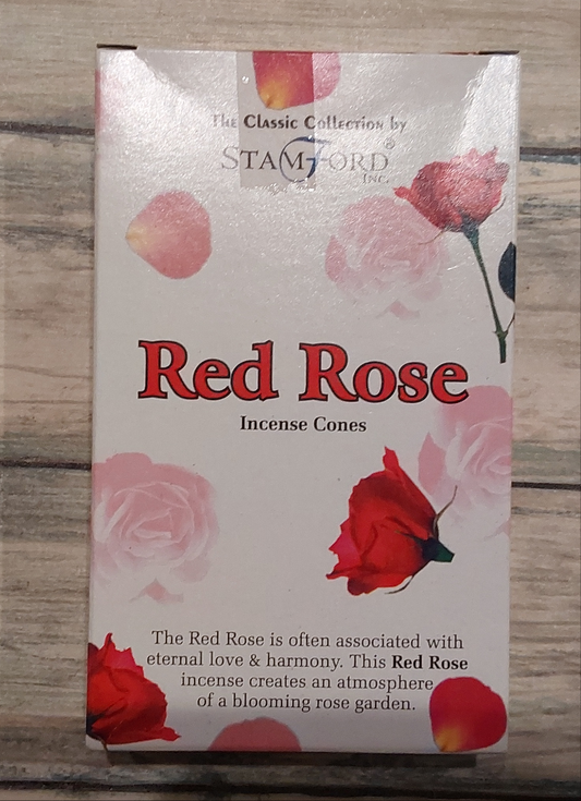 Red Rose Stamford Incense Cones