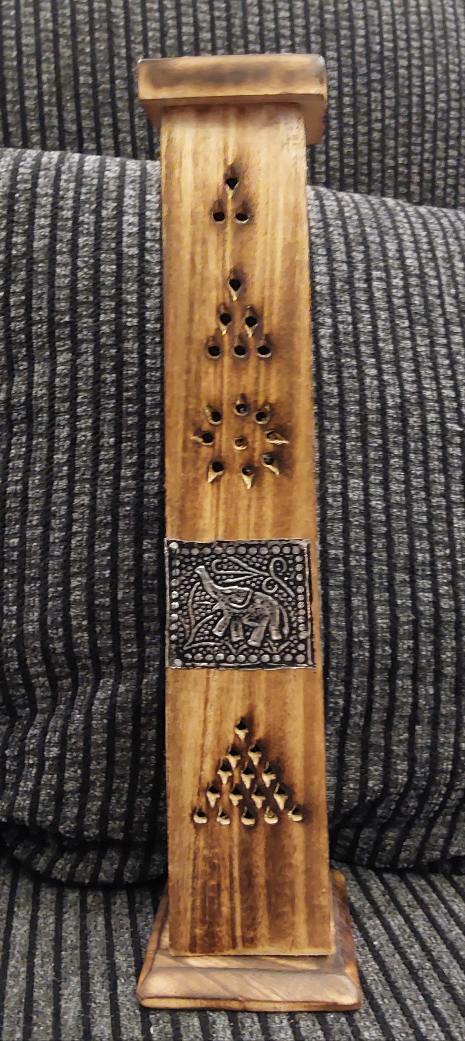 Elephant wooden incense tower