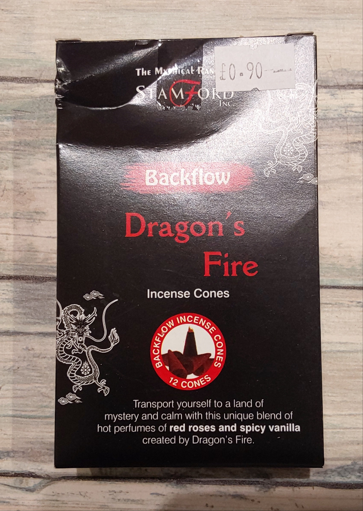 Dragon's Fire Backflow Stamford Incense Cones