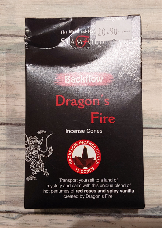 Dragon's Fire Backflow Stamford Incense Cones